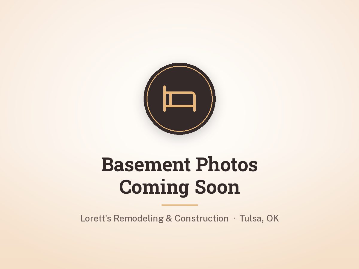 Basement bedroom with egress window by Lorett's Remodeling and Construction in Tulsa, OK