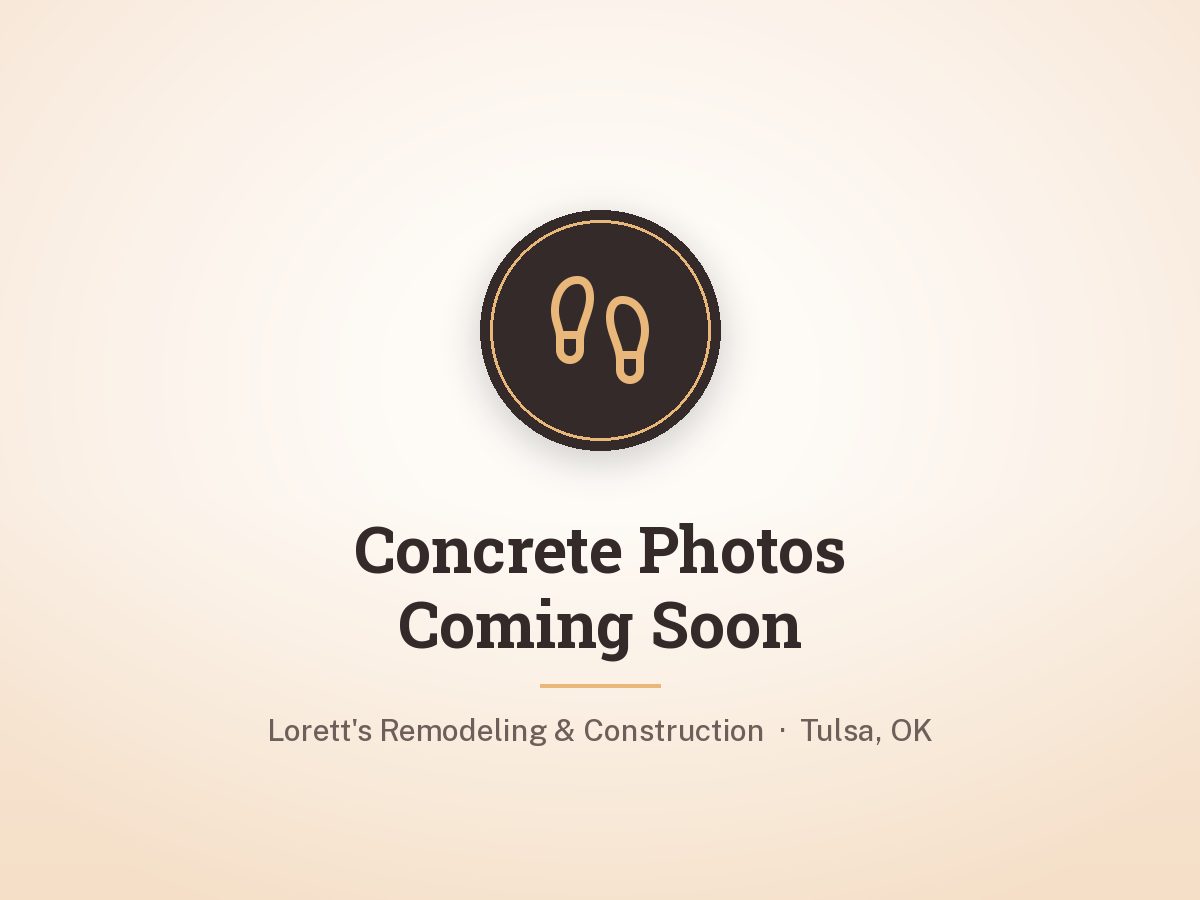 Concrete forming and rebar before a pour by Lorett's Remodeling and Construction in Tulsa, OK