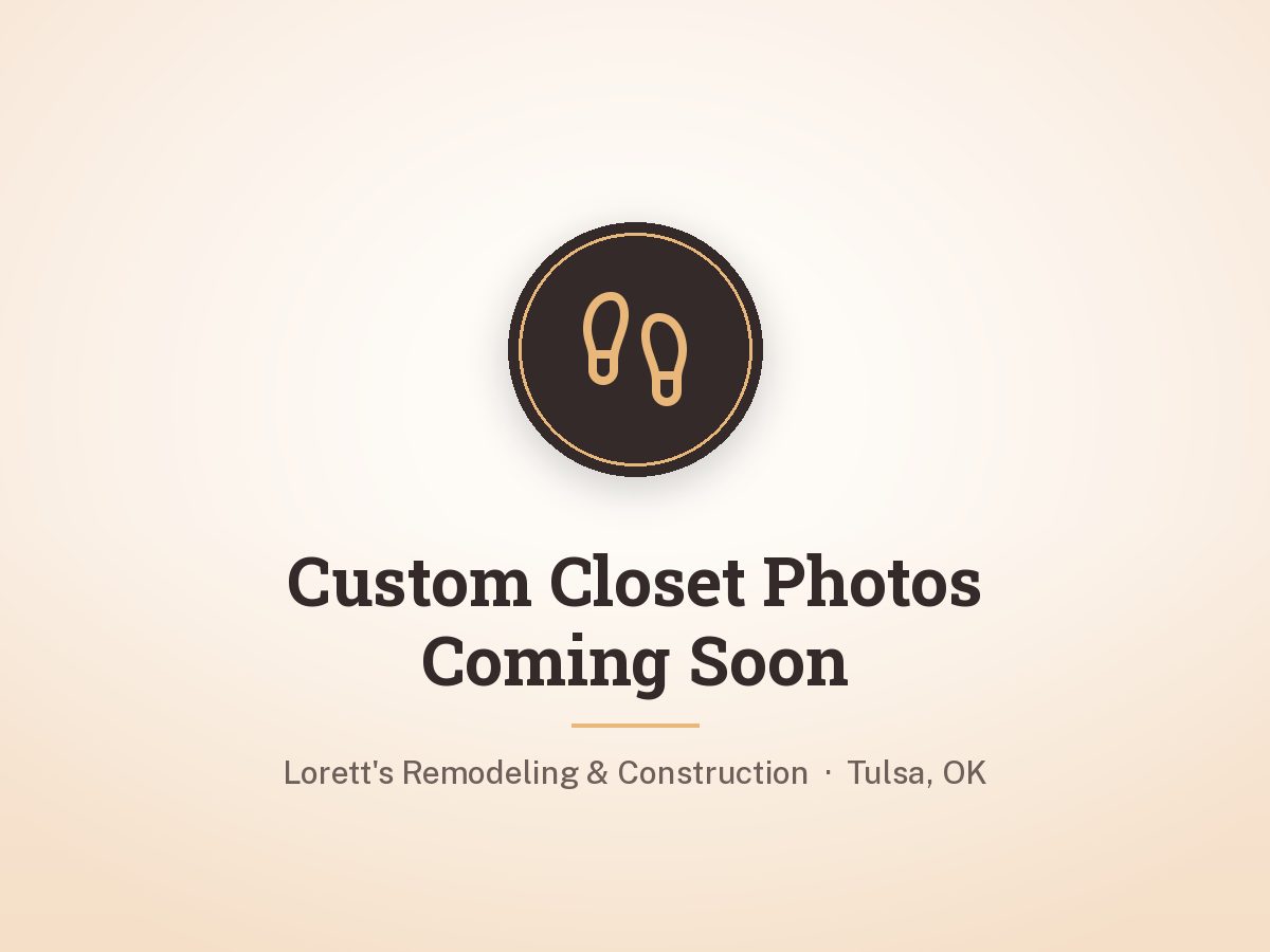 Custom closet shoe shelving and drawers by Lorett's Remodeling and Construction in Tulsa, OK