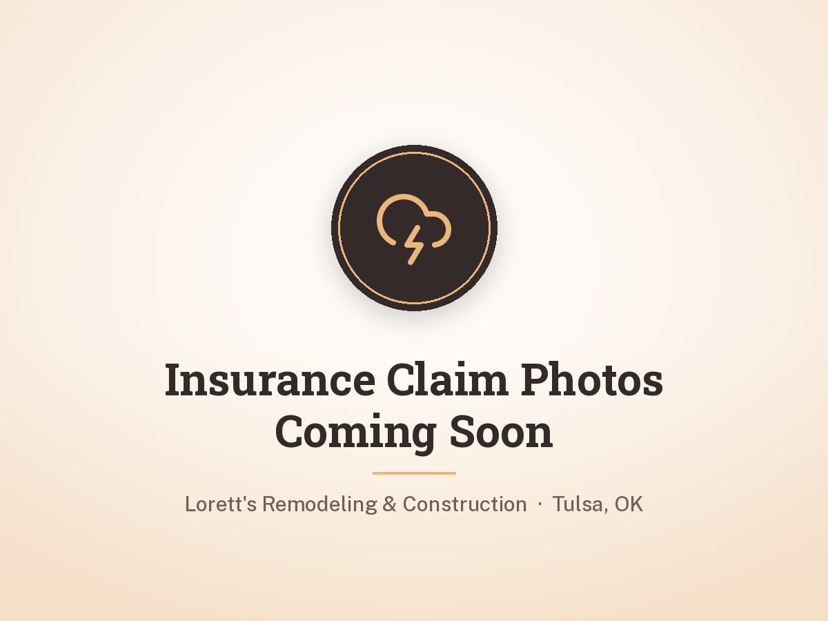 Storm-damaged siding repair by Lorett's Remodeling and Construction in Tulsa, OK