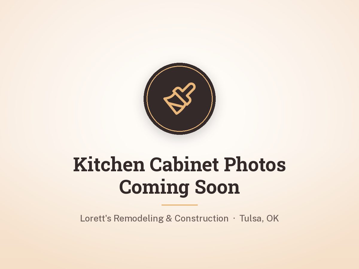 Painted kitchen cabinet refinishing by Lorett's Remodeling and Construction in Tulsa, OK