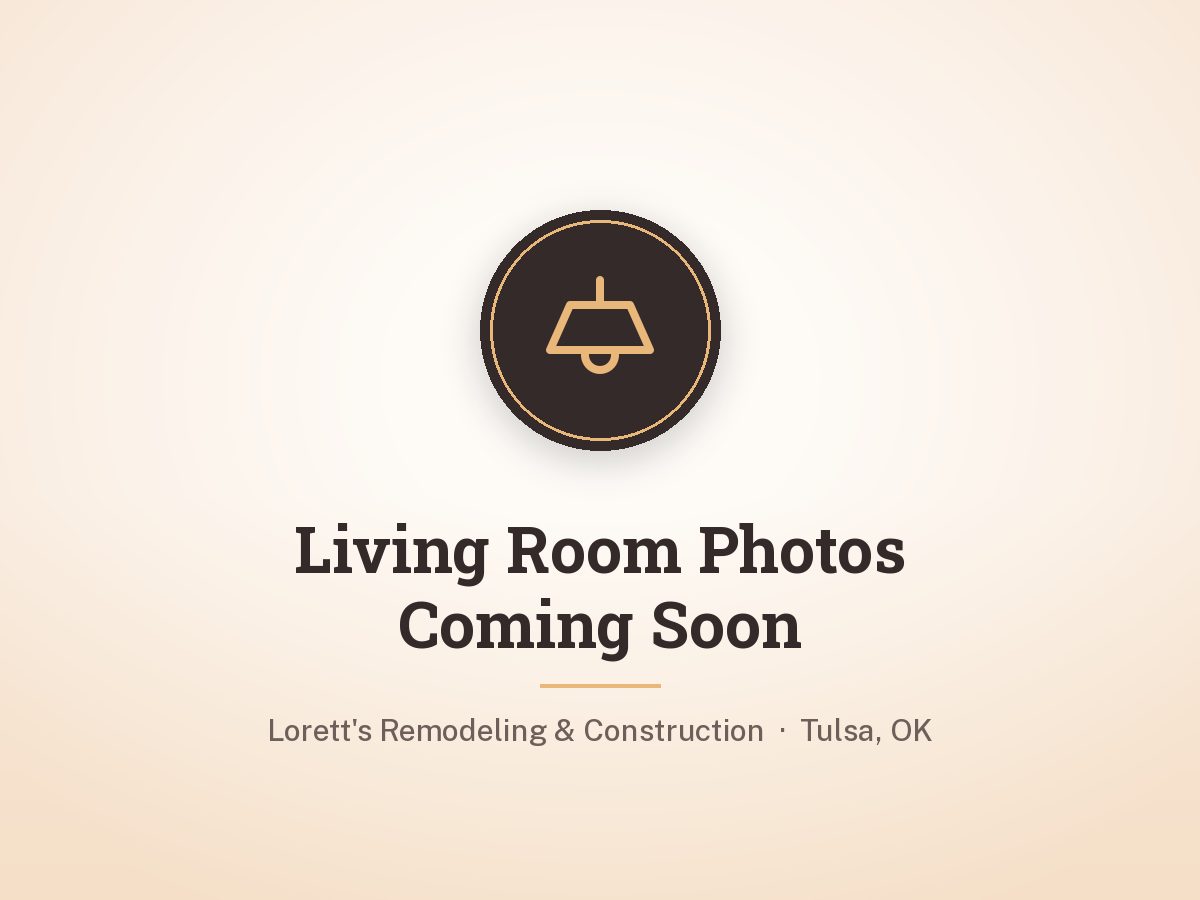 Living room remodel with recessed lighting by Lorett's Remodeling and Construction in Tulsa, OK